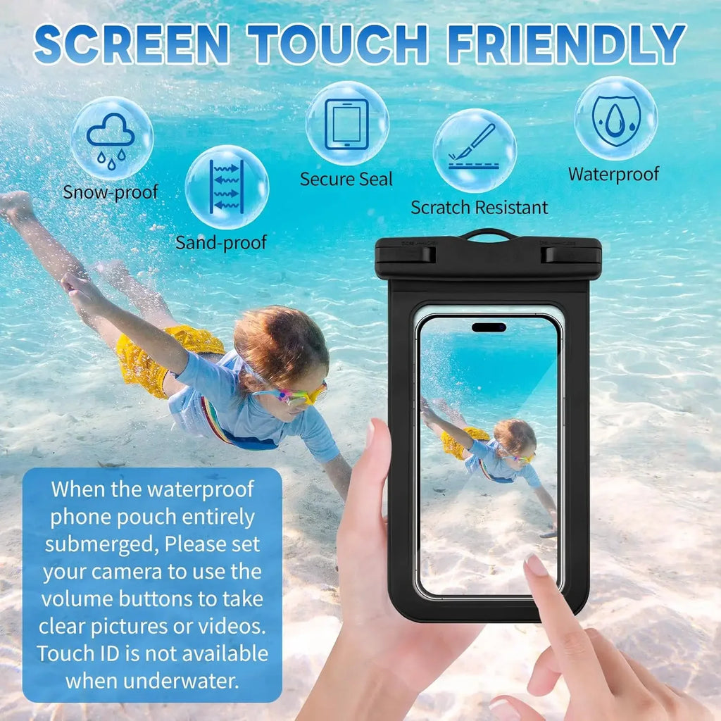 Floating Waterproof Phone Pouch – Dry Bag for Water Sports Waterproof Phone Pouch PLUSH