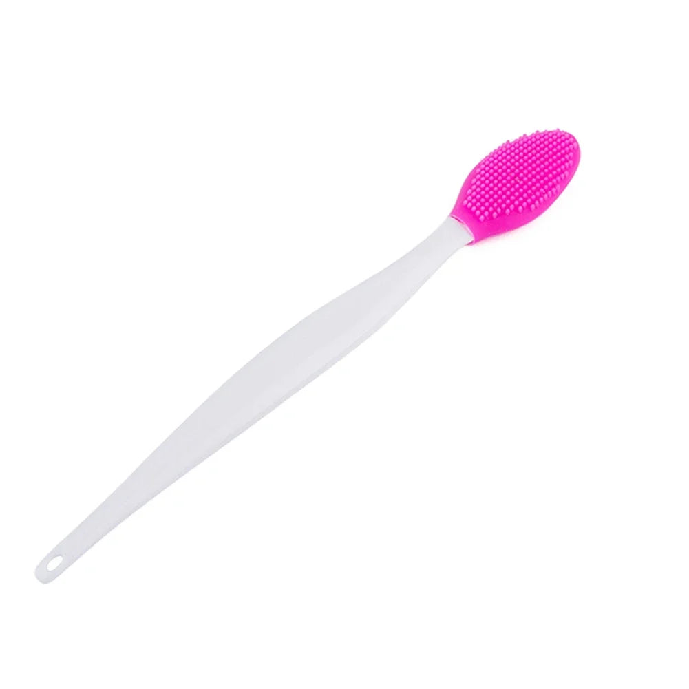 Silicone Face Wash Brush – Exfoliating Pore Cleansing Tool Facial Cleansing Brush PLUSH Rose Red