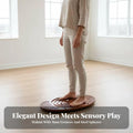 Rocking Wooden Balance Board with Maze & Steel Balls Balance Training Board PLUSH Default Title