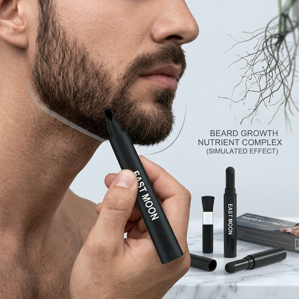 Waterproof Beard Filler Pen Set – 2-in-1 Grooming Kit Beard Grooming Pen PLUSH