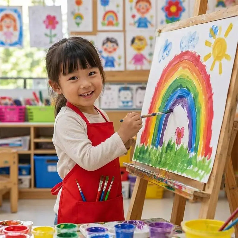 Kids Non-Woven Apron with Pockets – Art, Craft & Cooking Kids Activity Apron PLUSH