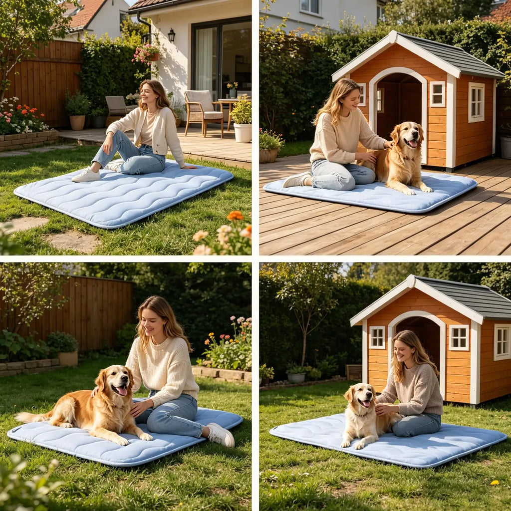 Dog & Cat Cooling Mat – Washable, Non-Slip, Breathable Pet Cooling Mat PLUSH