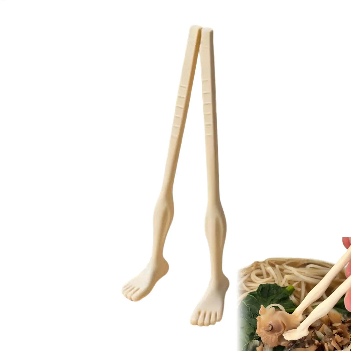 Foot-Shaped Funny Reusable Chopsticks | Novelty Kitchen Gift Novelty Chopsticks PLUSH