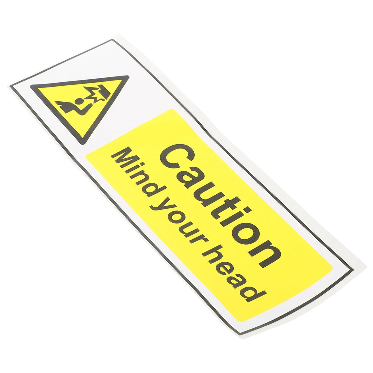 Watch Your Head Low Clearance Safety Warning Sticker Decal Safety Warning Decal PLUSH