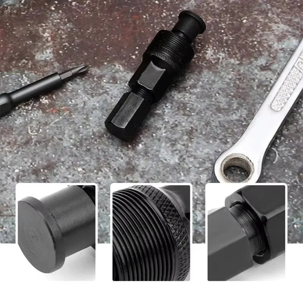 Steel Bicycle Crankset Puller – 8-Notch Crank Arm Installer Tool Bike Crank Tool PLUSH