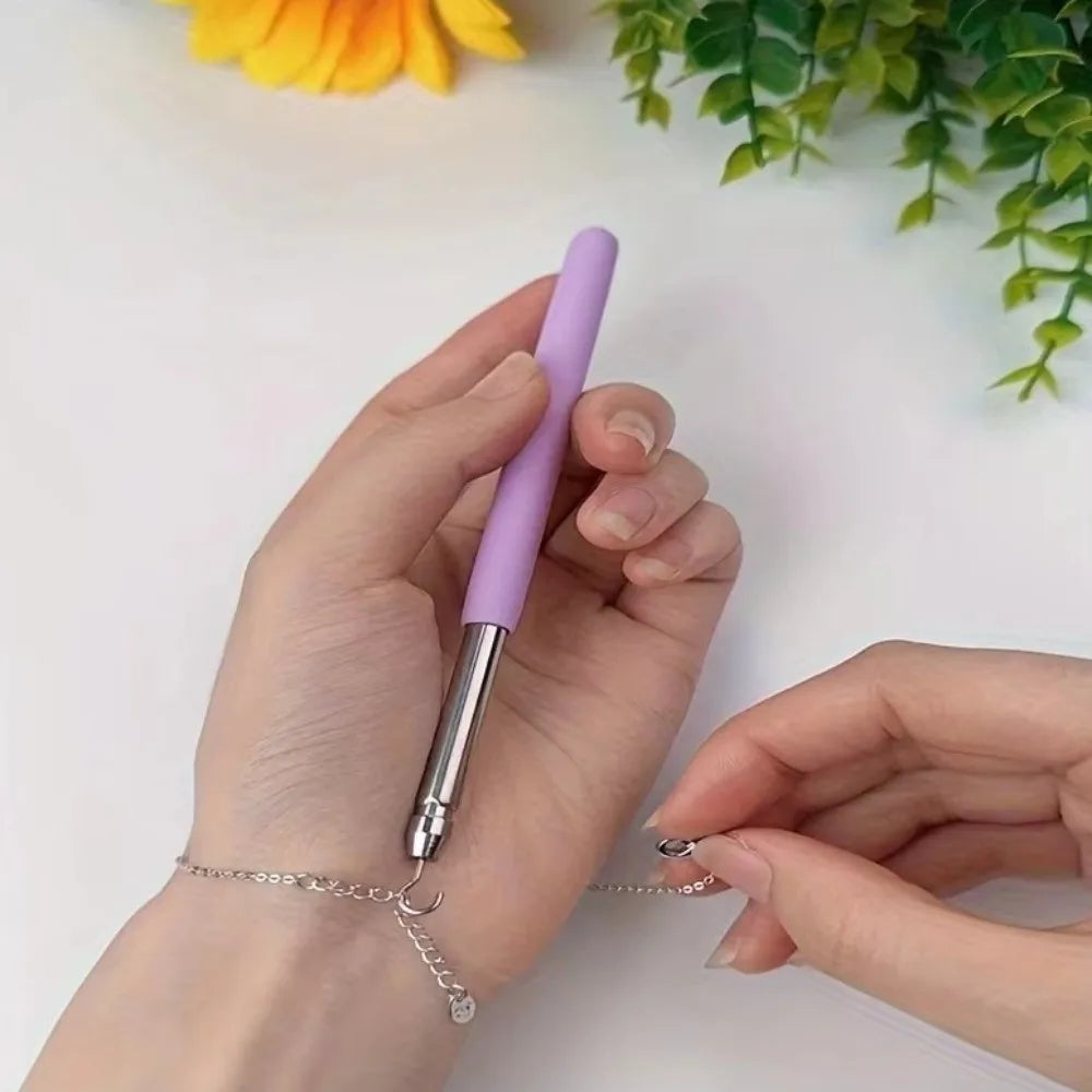 Retractable Bracelet Fastener Helper Tool – Stainless Steel Jewelry Tool PLUSH