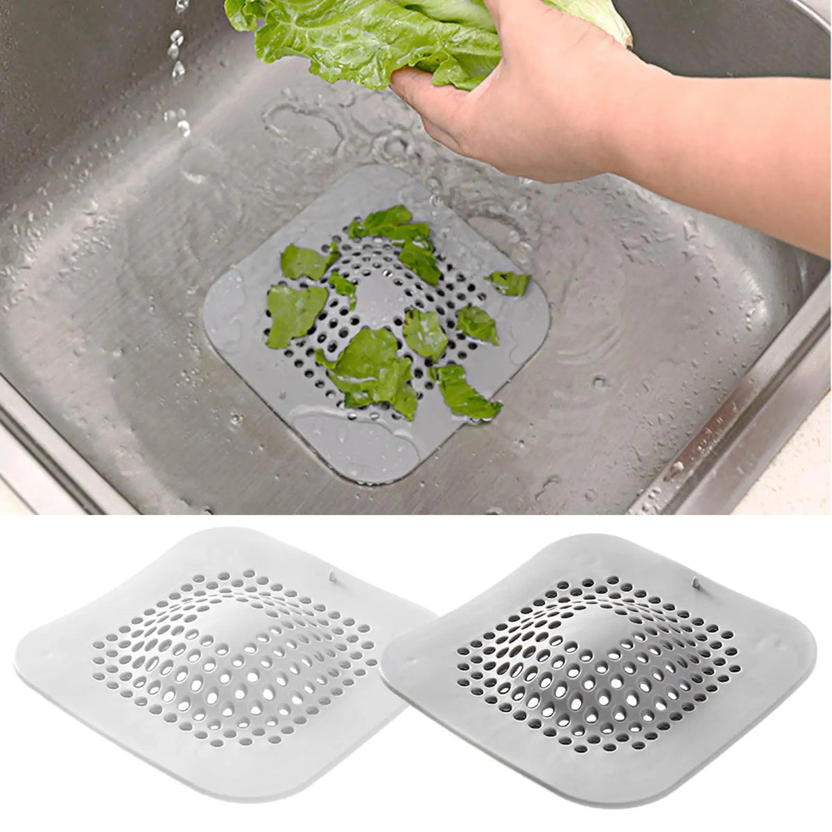 Silicone Floor Drain Hair Catcher & Sink Strainer | 14.7cm Drain Hair Catcher PLUSH