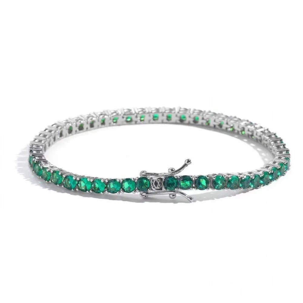 Waterproof Colorful Rhinestone Crystal Bangle Bracelet Rhinestone Bangle Bracelet PLUSH Style 6