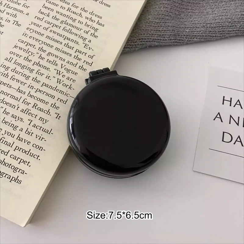 Mini Folding Hair Brush Comb with Mirror – Anti-Static Travel Folding Hair Brush PLUSH