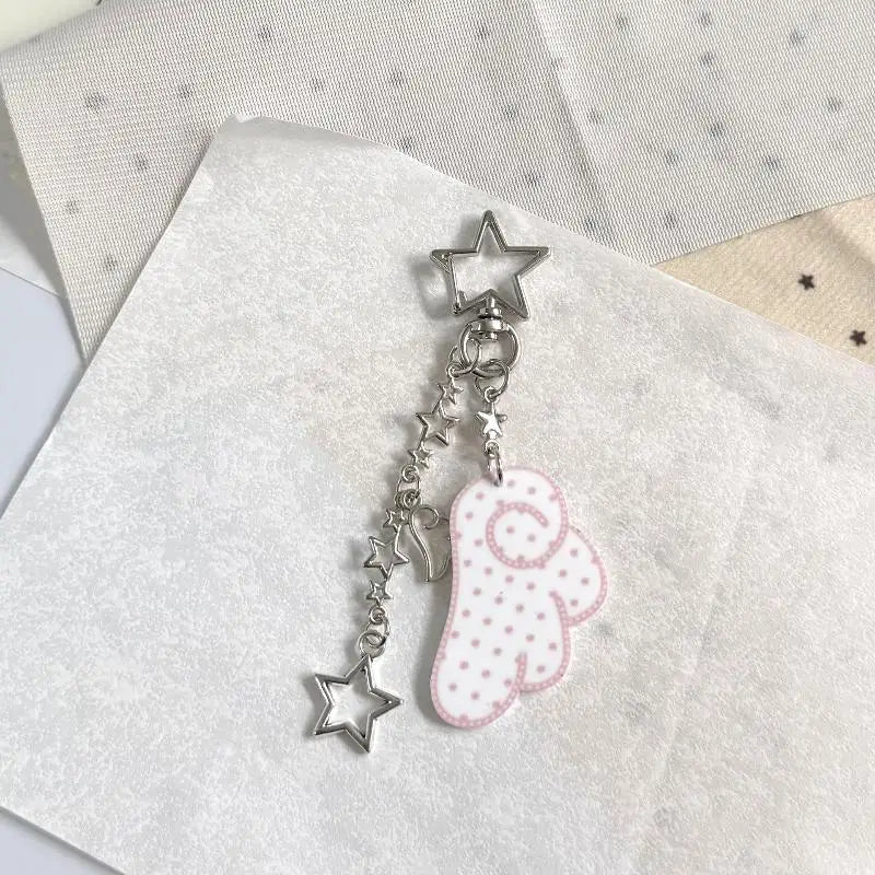 Y2K Star & Wings Keychain | Angel Bag Charm & Fairycore Pendant Bag Charm Keychain PLUSH style 1