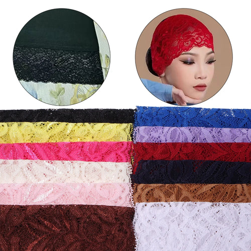 1.5 Yards 15cm Elastic Floral Lace Trim for DIY Sewing Lace Sewing Trim PLUSH