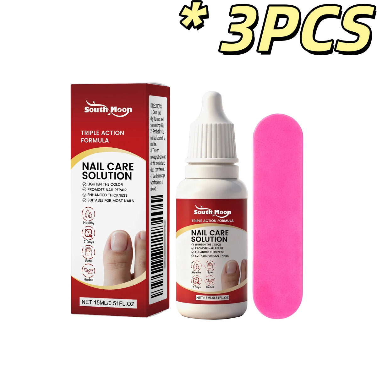 South Moon Nail Care Solution – Cuticle Softener & Nourisher Nail Care Treatment PLUSH 15ml Boxed X 3PCS