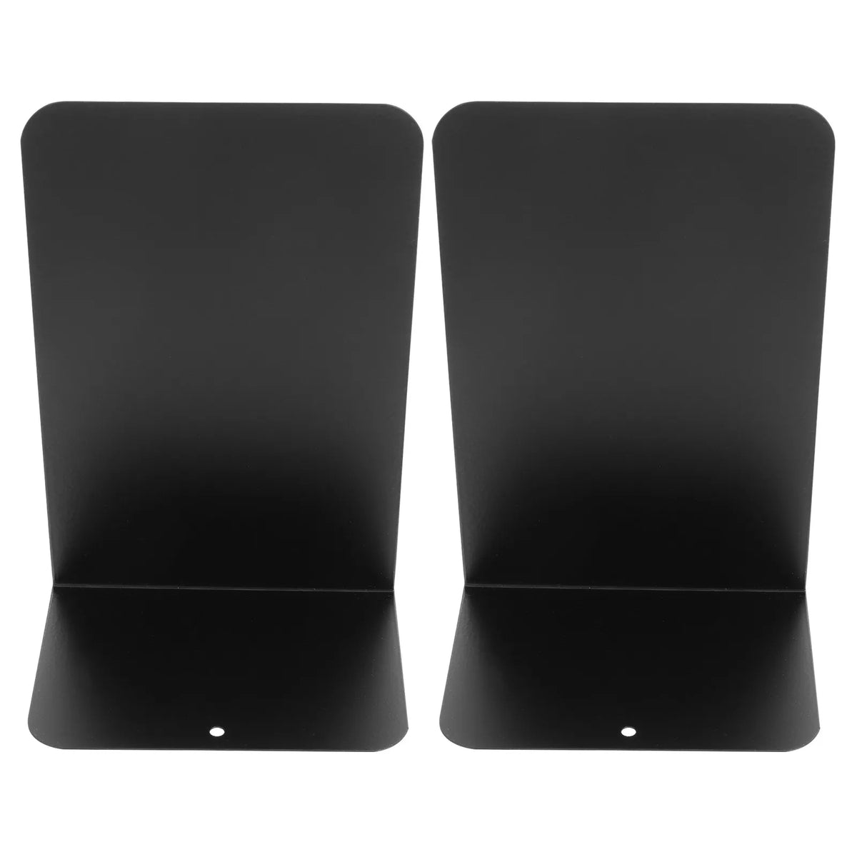 Metal Bookends 2 Pack – Desktop Book Organizer & File Holder Metal Bookends PLUSH