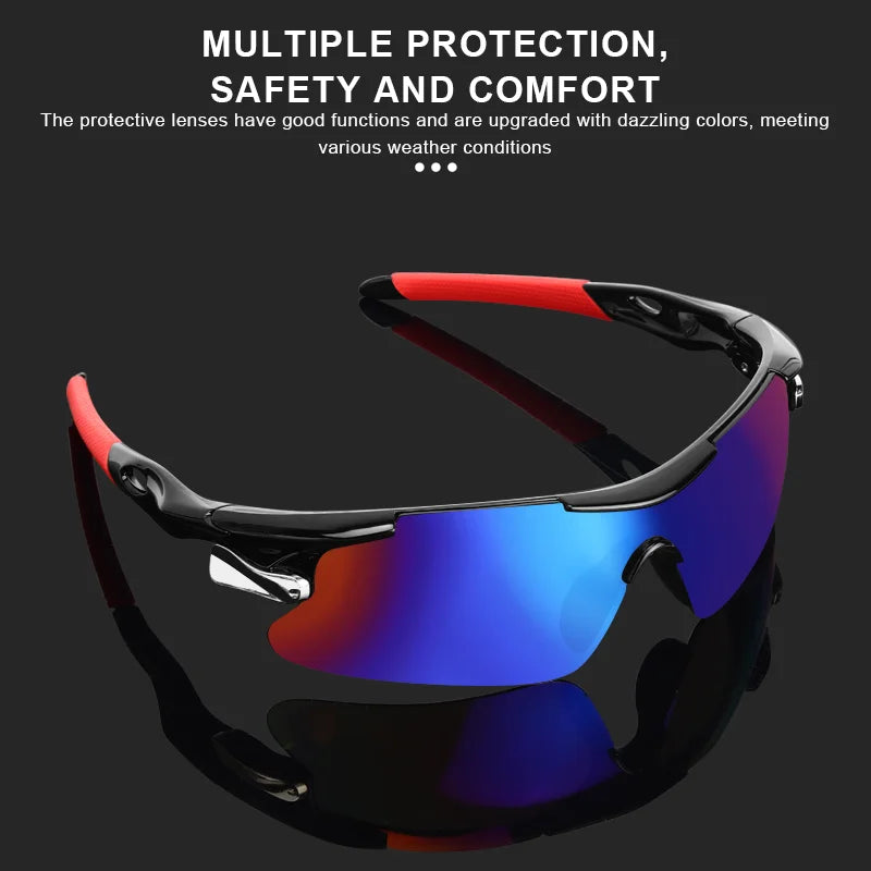 RIDERACE UV400 Cycling Sunglasses – Road & MTB Bike Eyewear Cycling Sunglasses PLUSH