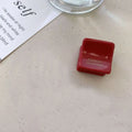 Vintage Y2K Mini Square Acetate Hair Claw Clip | Retro Barrette Hair Claw Clip PLUSH C