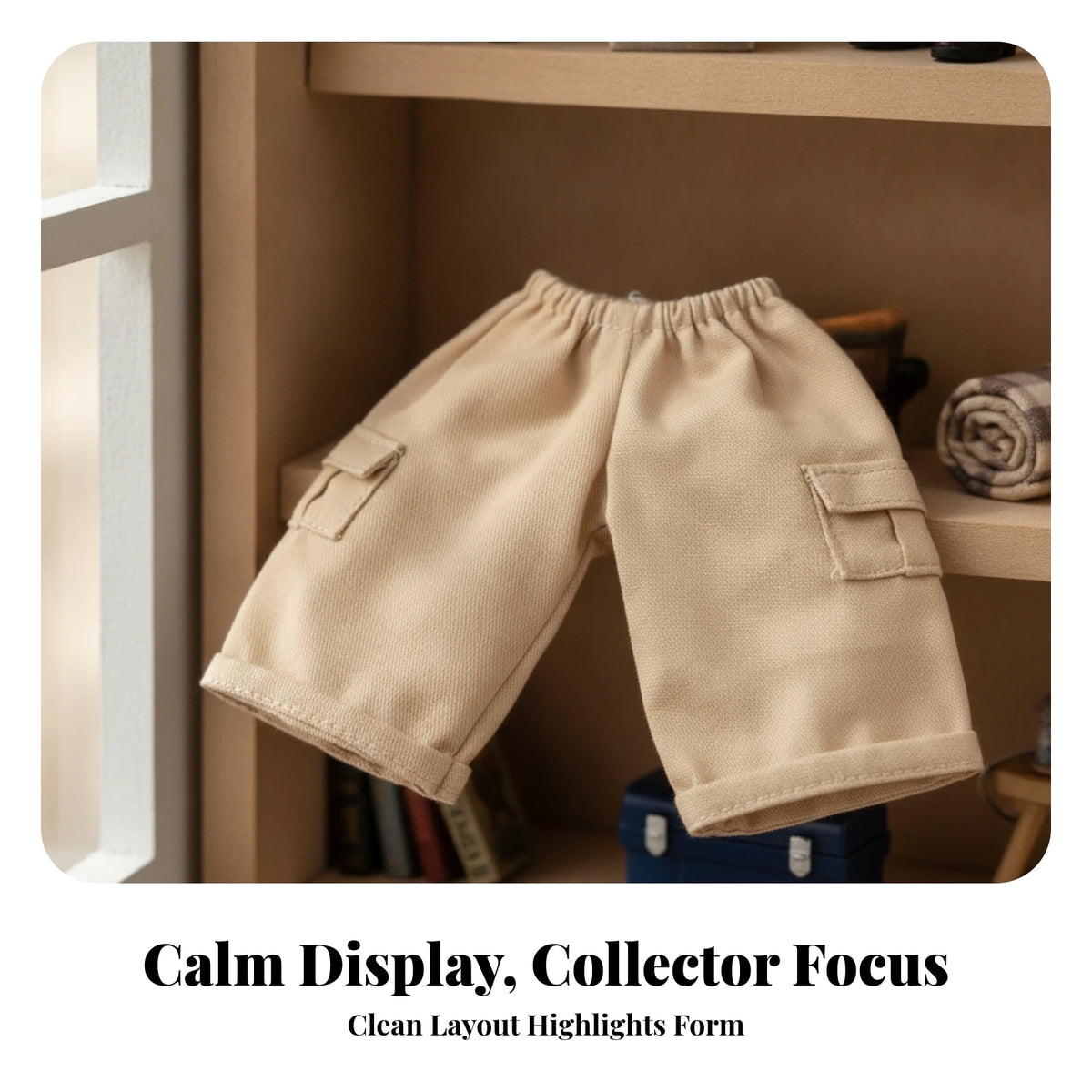 1/6 Scale Cargo Doll Shorts for 12-Inch Action Figures Doll Clothing PLUSH