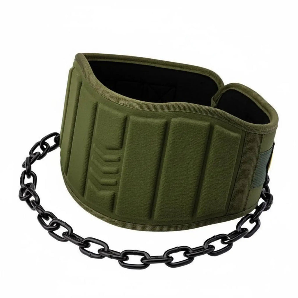 Weightlifting Dip Belt with Chain – Ergonomic EVA Padding Weightlifting Dip Belt PLUSH