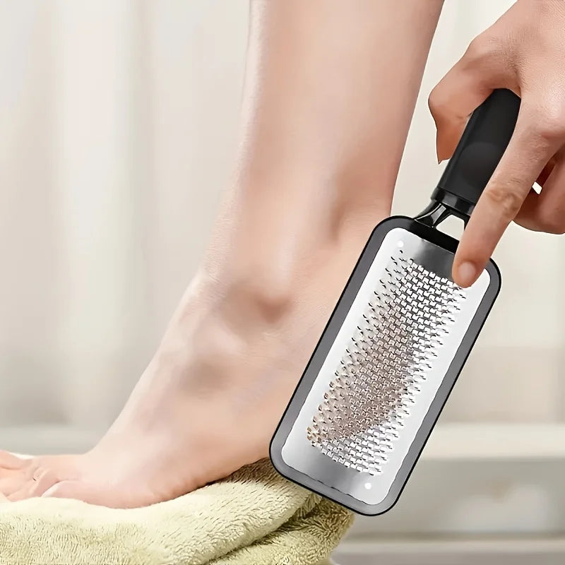 Ouriner Double-Sided Stainless Steel Foot File Pedicure Tool Foot File PLUSH