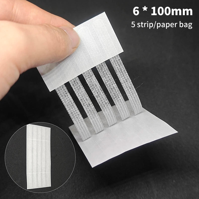 Sterile Skin Closure Strips – First Aid Adhesive Travel Kit Wound Closure Strips PLUSH 6X100MM 5 strips