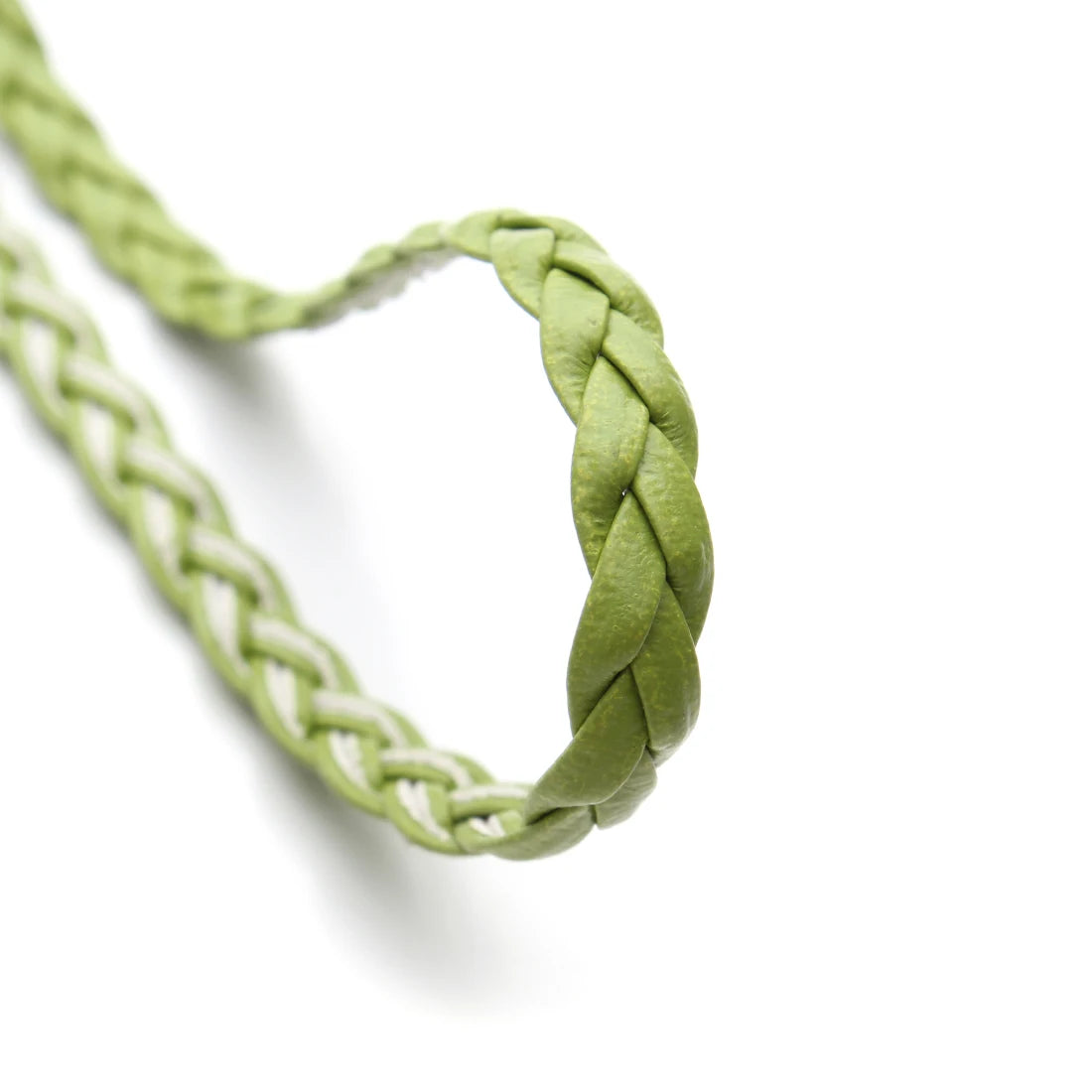 10 Yards 5mm PU Leather Braided Woven Cord – DIY Jewelry Jewelry Making Cord PLUSH Light Green
