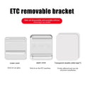 Removable Windshield Toll Pass Holder – Adhesive ETC Bracket Windshield Toll Holder PLUSH Transparent