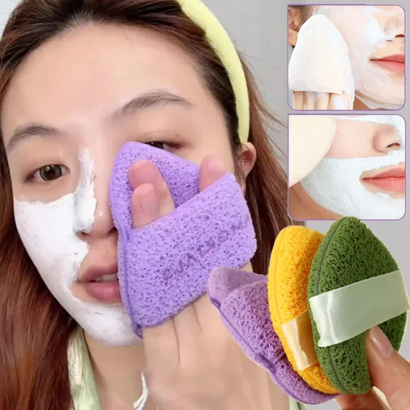 Exfoliating Face Cleansing Sponge Puff | Makeup Remover Face Cleansing Sponge PLUSH