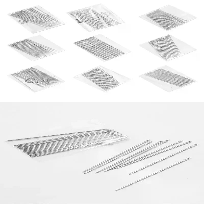 Hand Sewing Needles 25pcs Big Eye Multi-Size Rustproof Steel Sewing Needle Set PLUSH