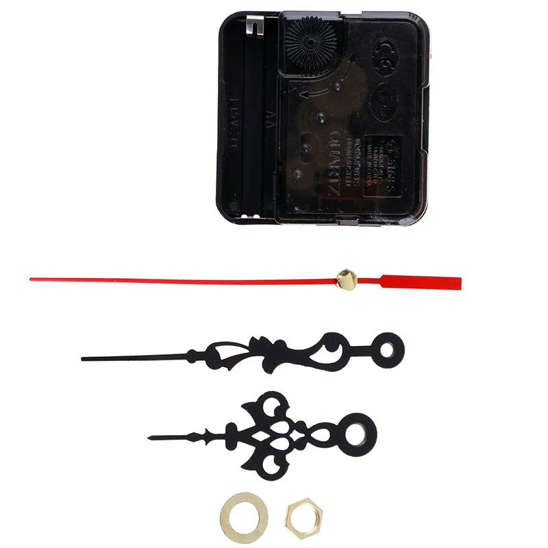 Silent Quartz Clock Movement DIY Kit with Hands – Long Shaft Clock Movement Kit PLUSH