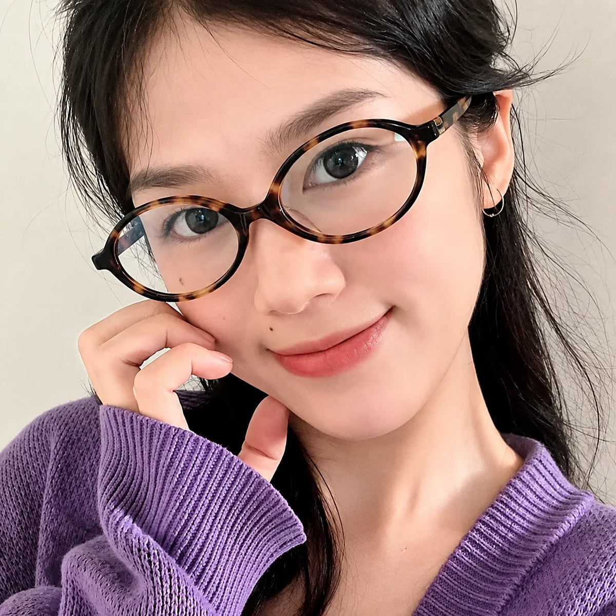 Women Retro Leopard Oval Glasses Anti Blue Light 0 to -4.0D Corrective Eyeglasses PLUSH