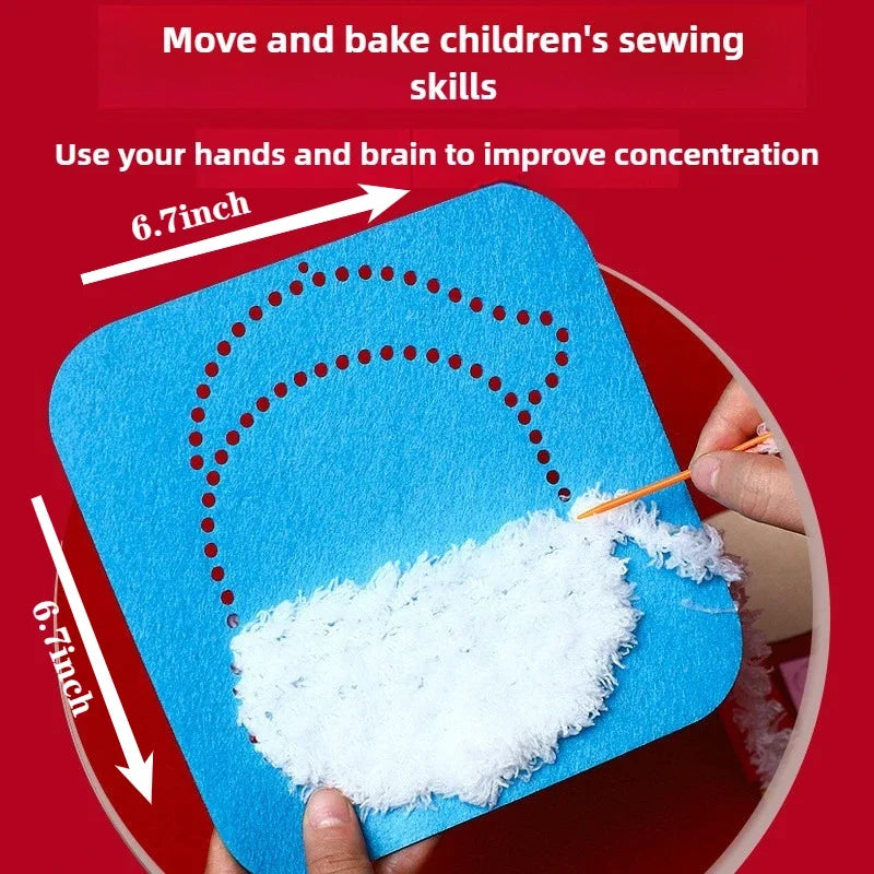 Felt Craft Kit for Kids – DIY Sewing Threading Painting Kids Craft Kit PLUSH