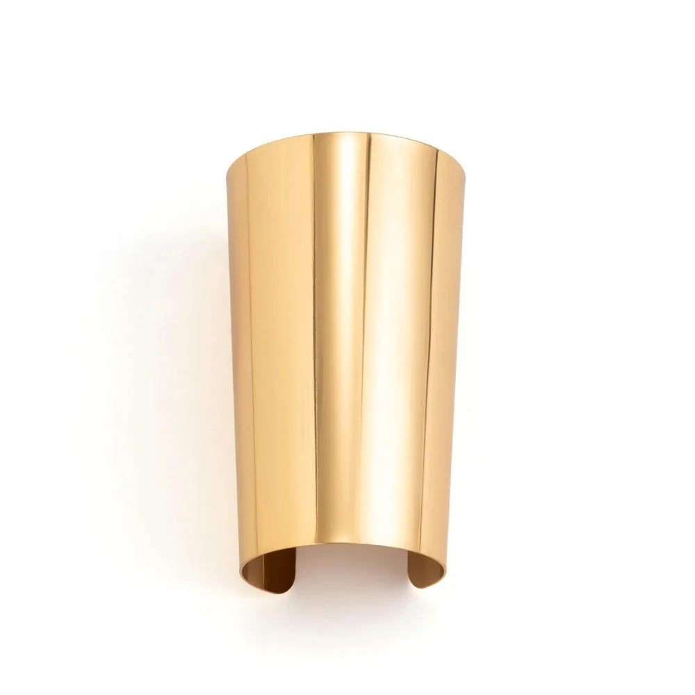 Wide Open Cuff Bangle – Bold Smooth Surface Statement Bracelet Cuff Bangle Bracelet PLUSH