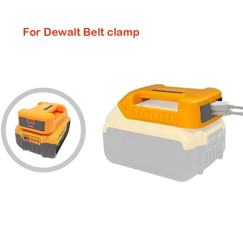 ZWINCKY USB Type-C Charger Adapter for Dewalt 18V 20V Battery Battery Charger Adapter PLUSH