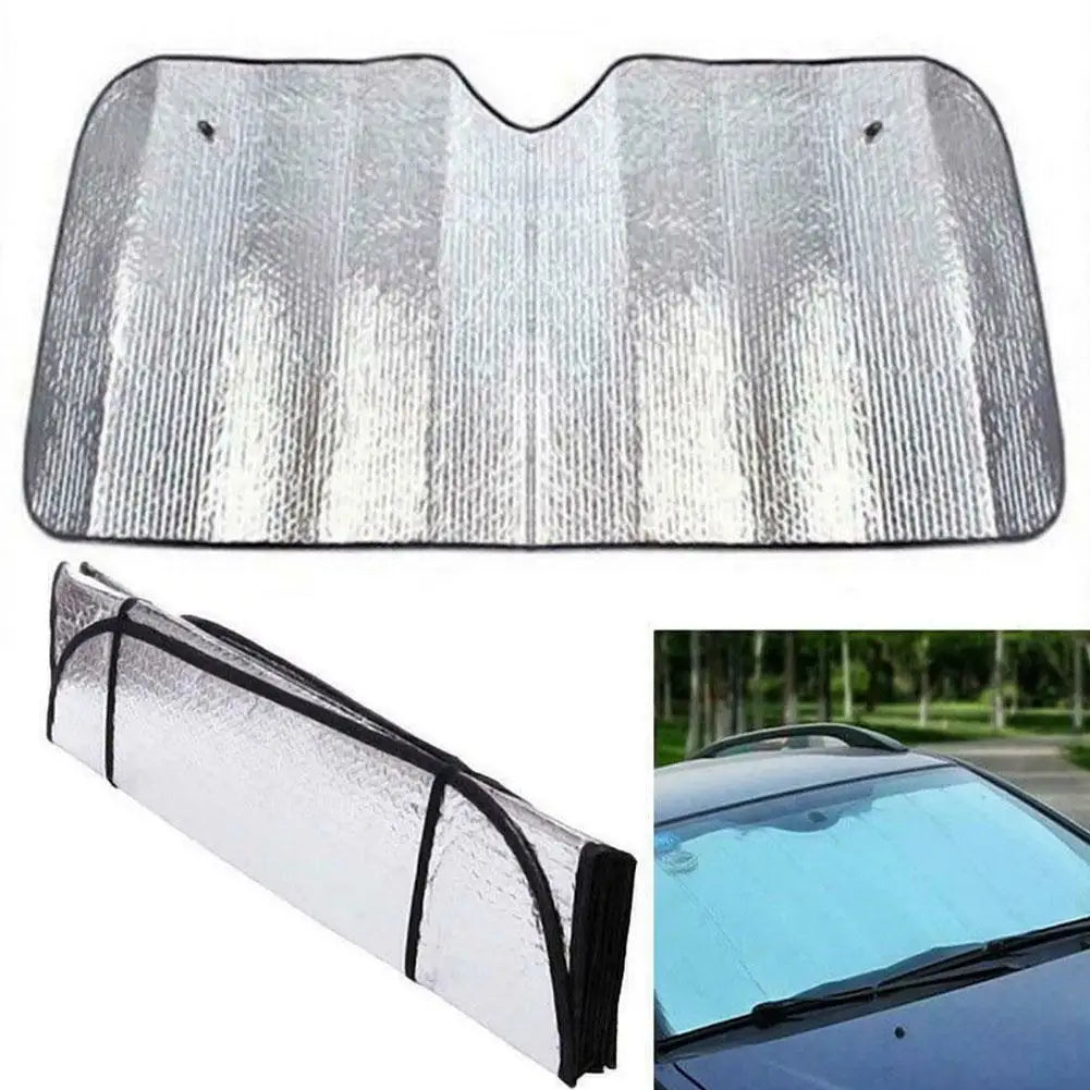 Foldable Aluminum Foil Car Windshield Sunshade – UV Protection Car Window Sunshade PLUSH