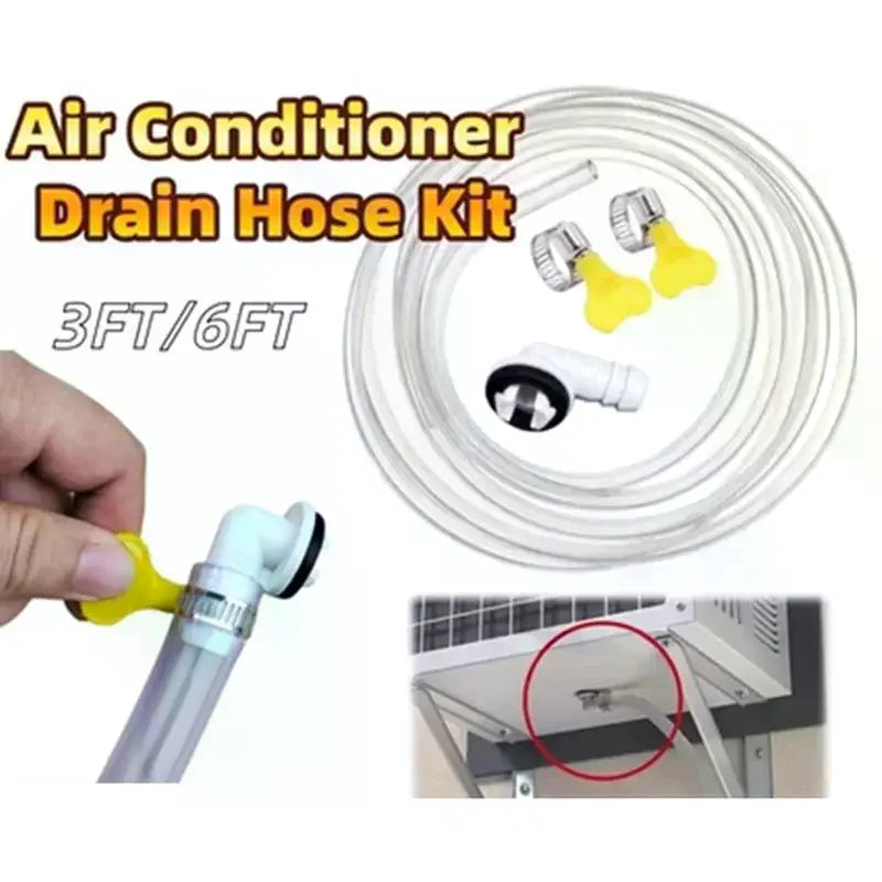 Portable AC Drain Hose Kit 3FT & 6FT | Air Conditioner Drain AC Drain Hose Kit PLUSH