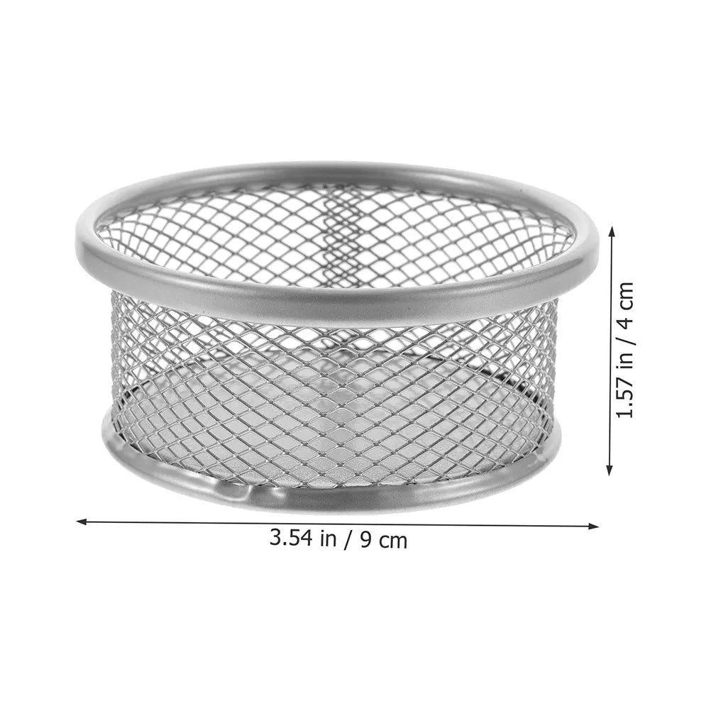 Metal Mesh Paper Clip Holder – Stackable Desktop Organizer Desktop Organizer PLUSH
