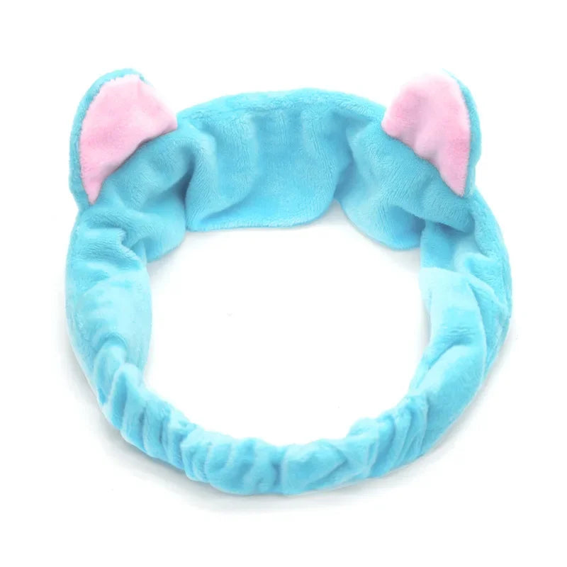 Cute Elastic Cat Ears Headband for Women – Korean Style Cat Ears Headband PLUSH