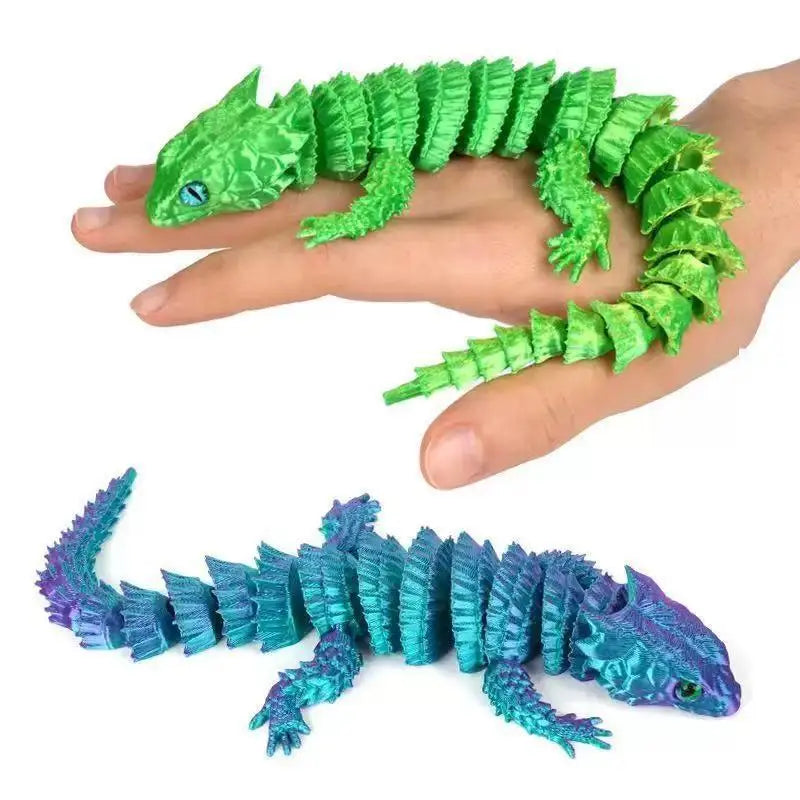 3D Printed Movable Lizard Statue – Desktop Sculpture & Gift Desktop Sculpture PLUSH