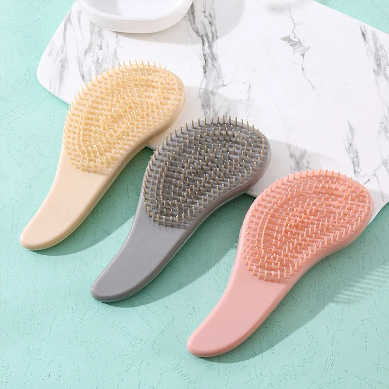 Marble Anti-Static Detangling Massage Hair Comb | Salon Brush Hair Detangling Comb PLUSH