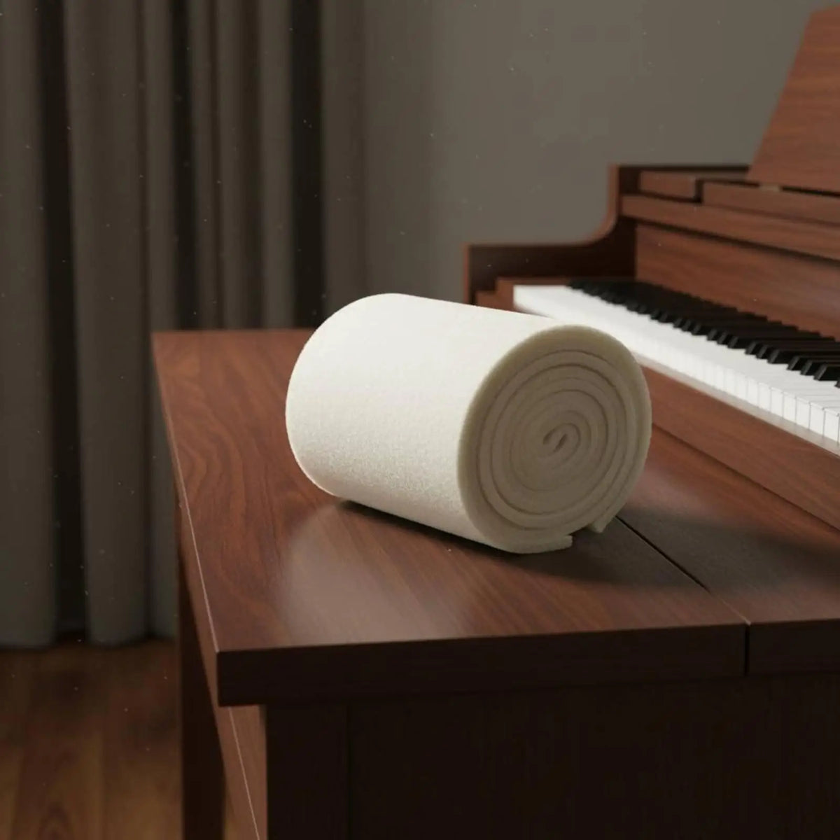 Thick Felt Piano Mute Strip – Quiet Practice & Tuning Piano Mute Strip PLUSH