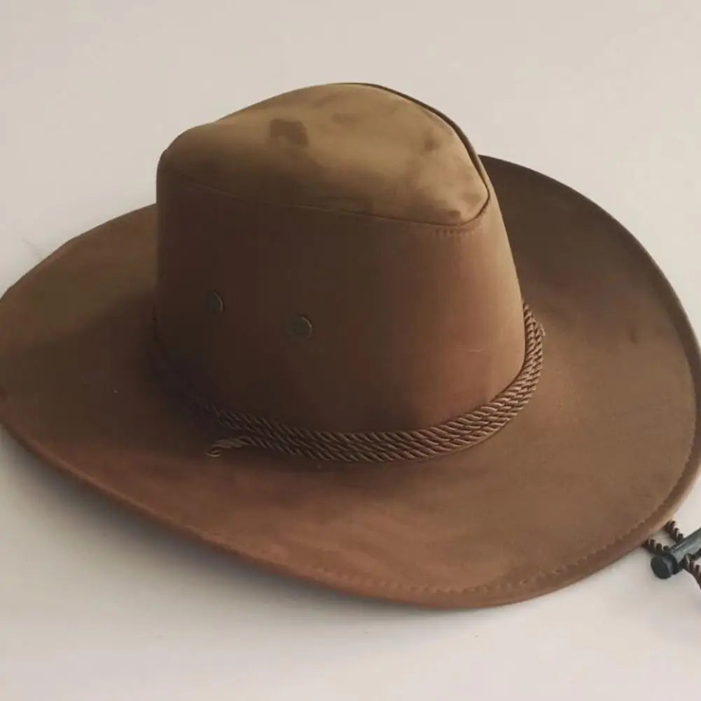 Western Cowboy Hat Wide Brim Unisex Jazz Cap – All Seasons Western Cowboy Hat PLUSH