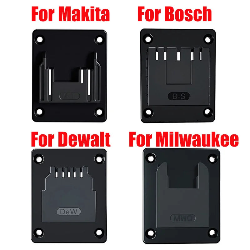 18V Battery Wall Mount Holder for Makita Bosch Dewalt Milwaukee Battery Wall Mount Holder PLUSH