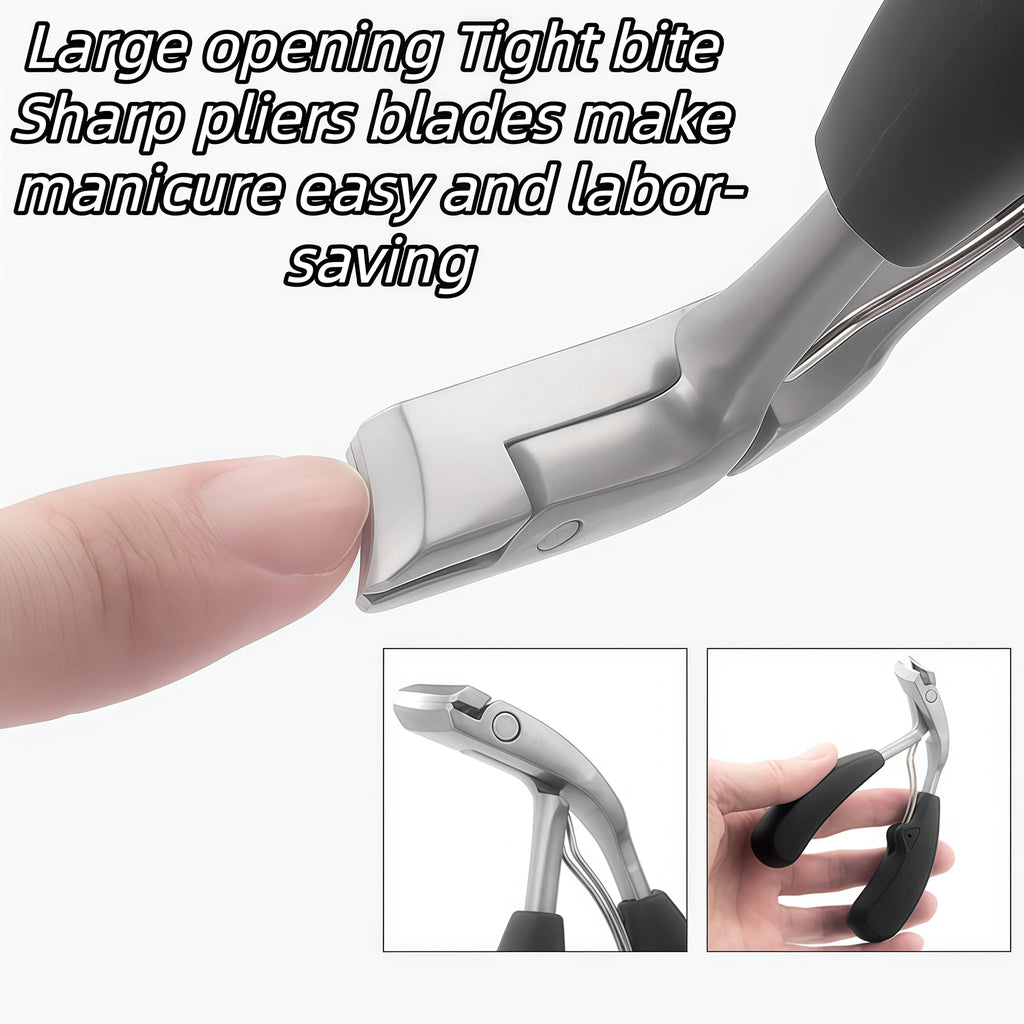 Ouriner Heavy-Duty Slanted Toenail Clippers – Stainless Steel Nail Clipper PLUSH