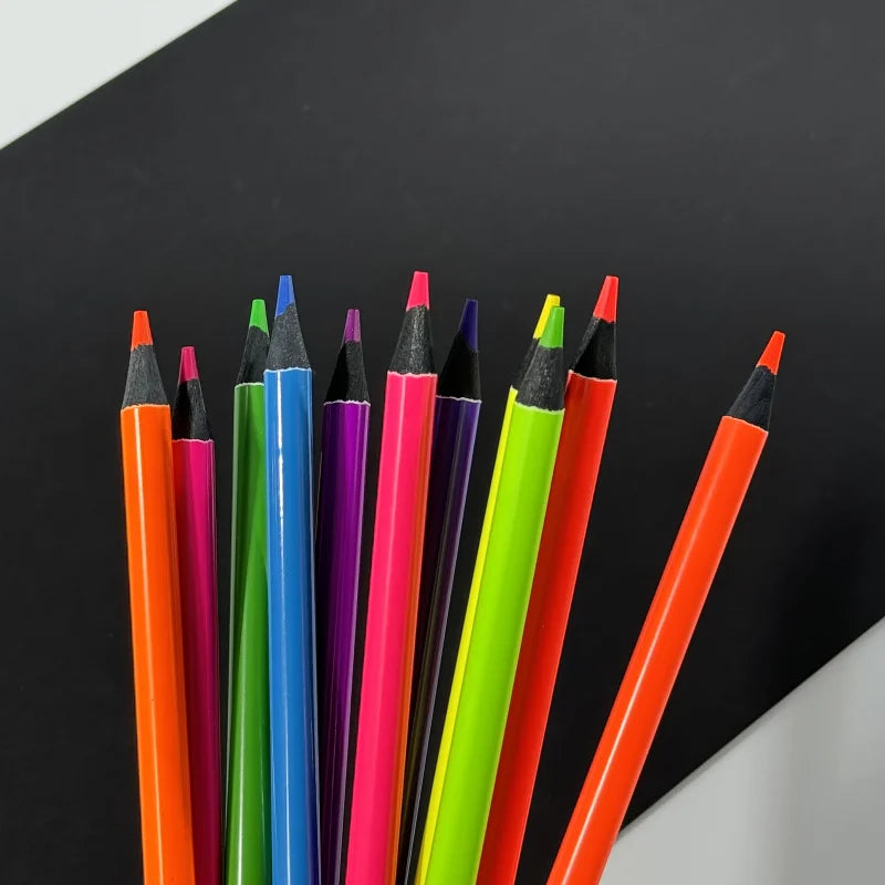 12 Soft Core Colored Pencils – Vibrant Colors for Artists Colored Pencil Set PLUSH