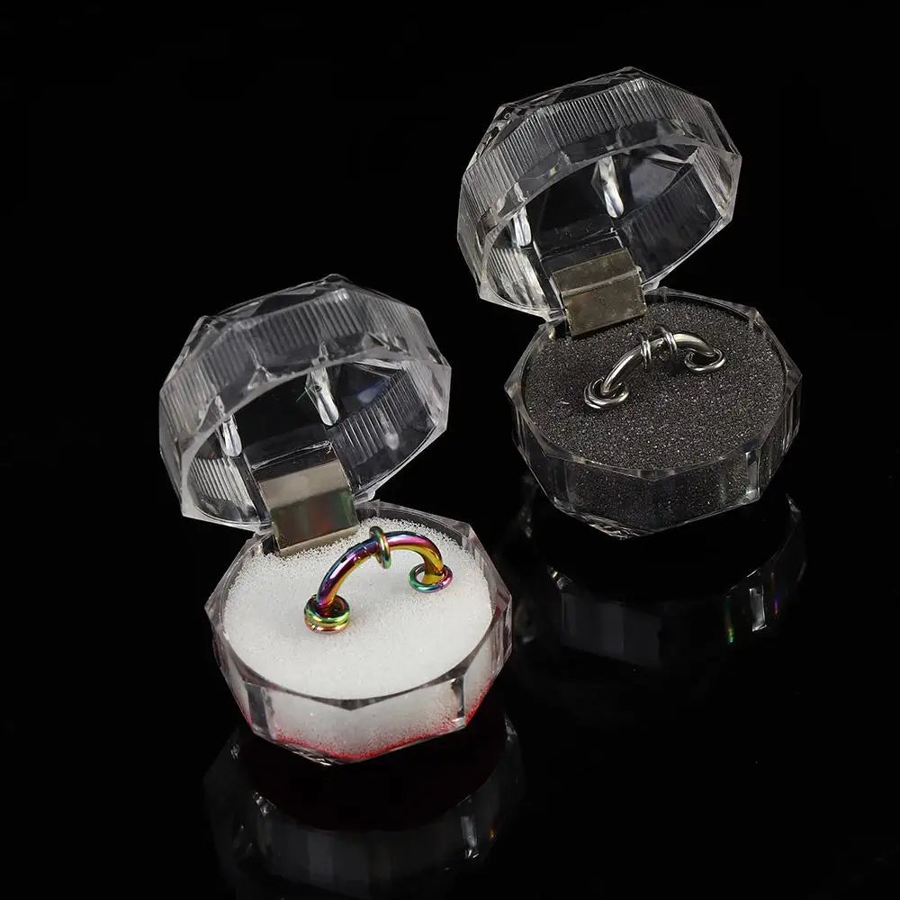 Clear Acrylic Ring Box – Crystal Jewelry Display & Storage Case Jewelry Display Case PLUSH