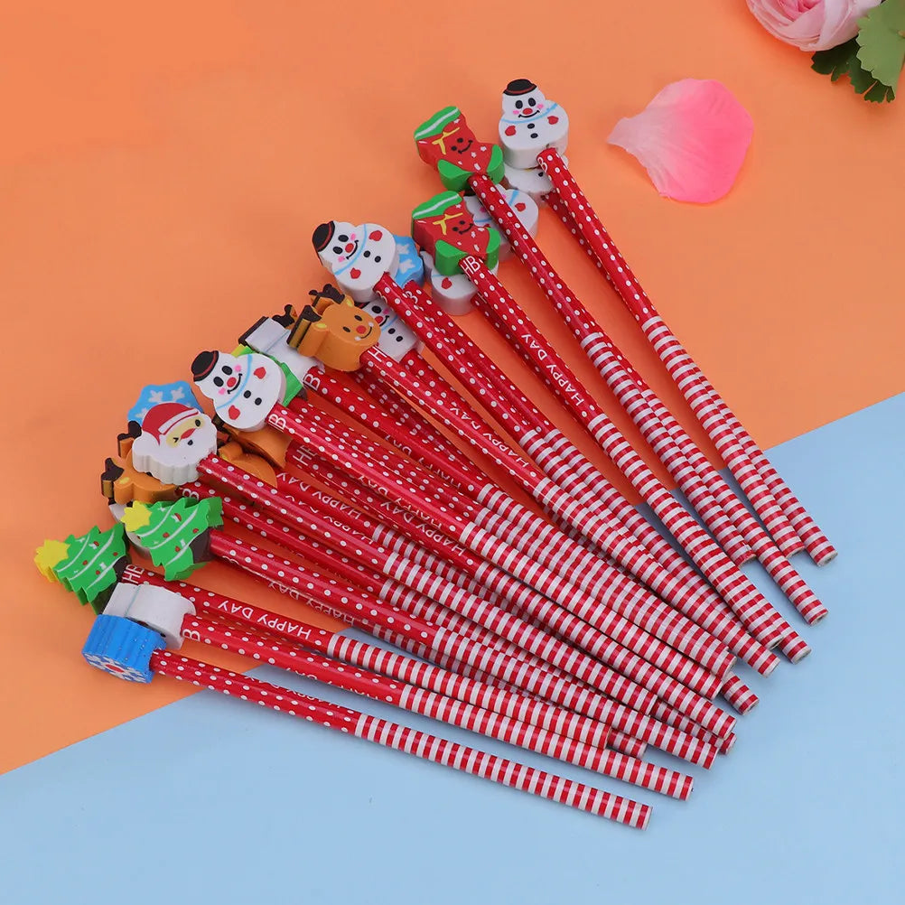40pcs Holiday HB Pencils with Erasers – Halloween & Christmas Holiday Pencil Set PLUSH Default Title