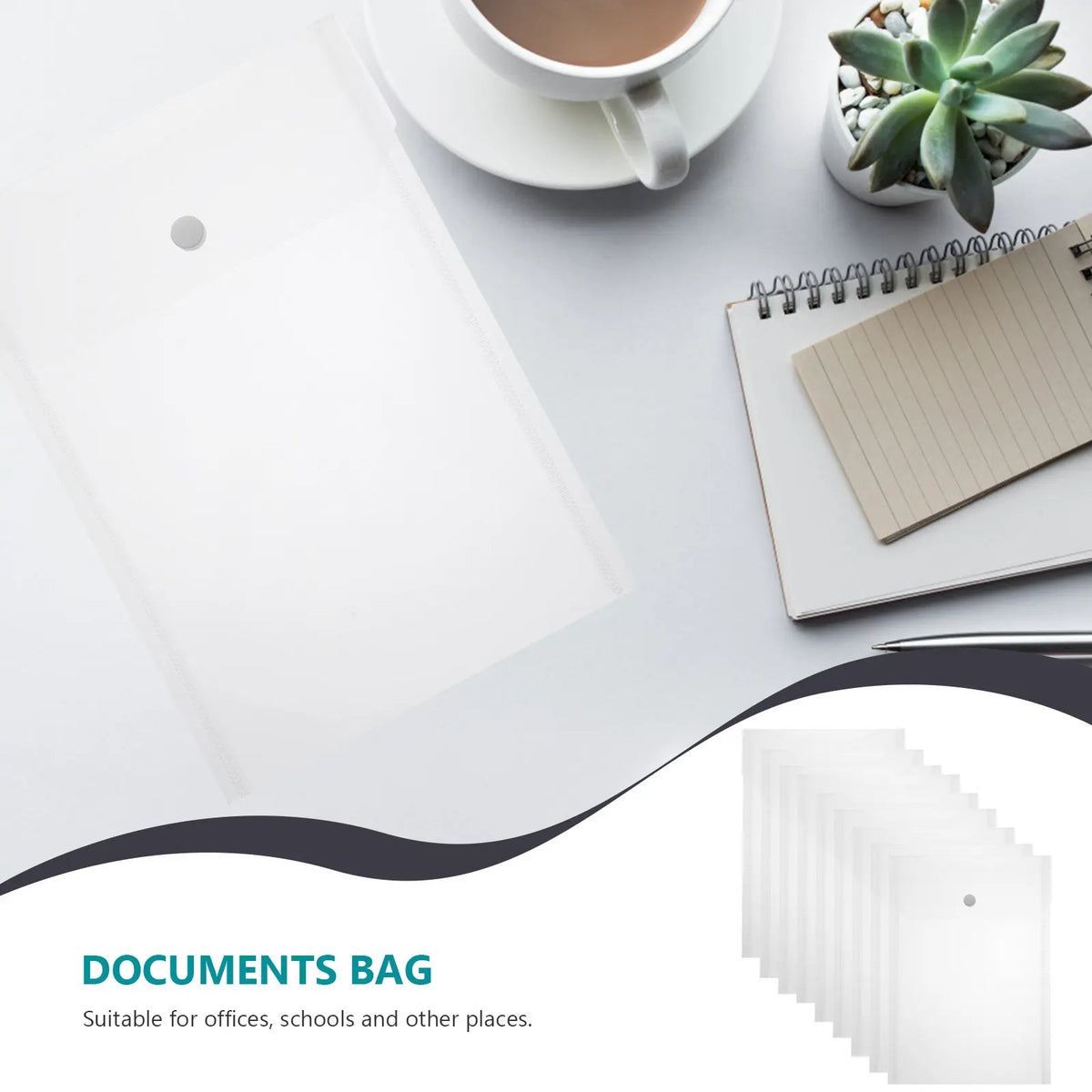 30pcs A5 Transparent Plastic Document Storage Bags – Organizer Document Storage Bags PLUSH