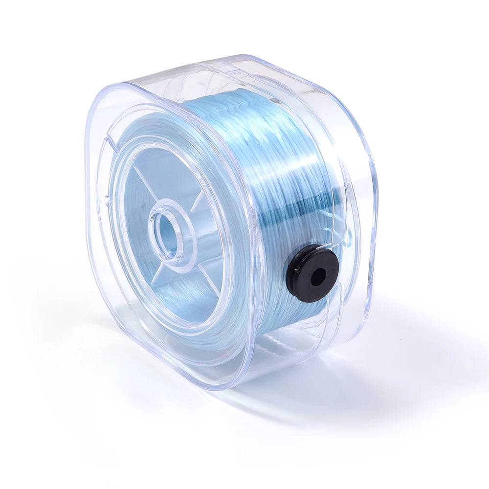 90m Flat Elastic Cord 0.8mm Stretch Thread – DIY Jewelry Making Elastic Beading Cord PLUSH light blue