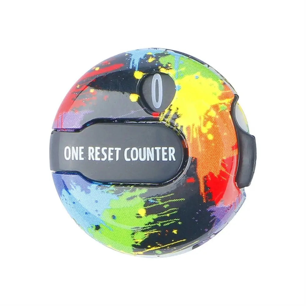 Golf Stroke Counter with Clip – Wood Grain Score Keeper Golf Score Counter PLUSH Colorful