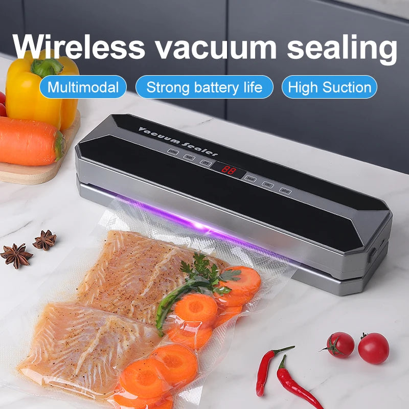 Wireless Multi-Mode Vacuum Sealer – Washable Food Preserver Vacuum Sealer PLUSH