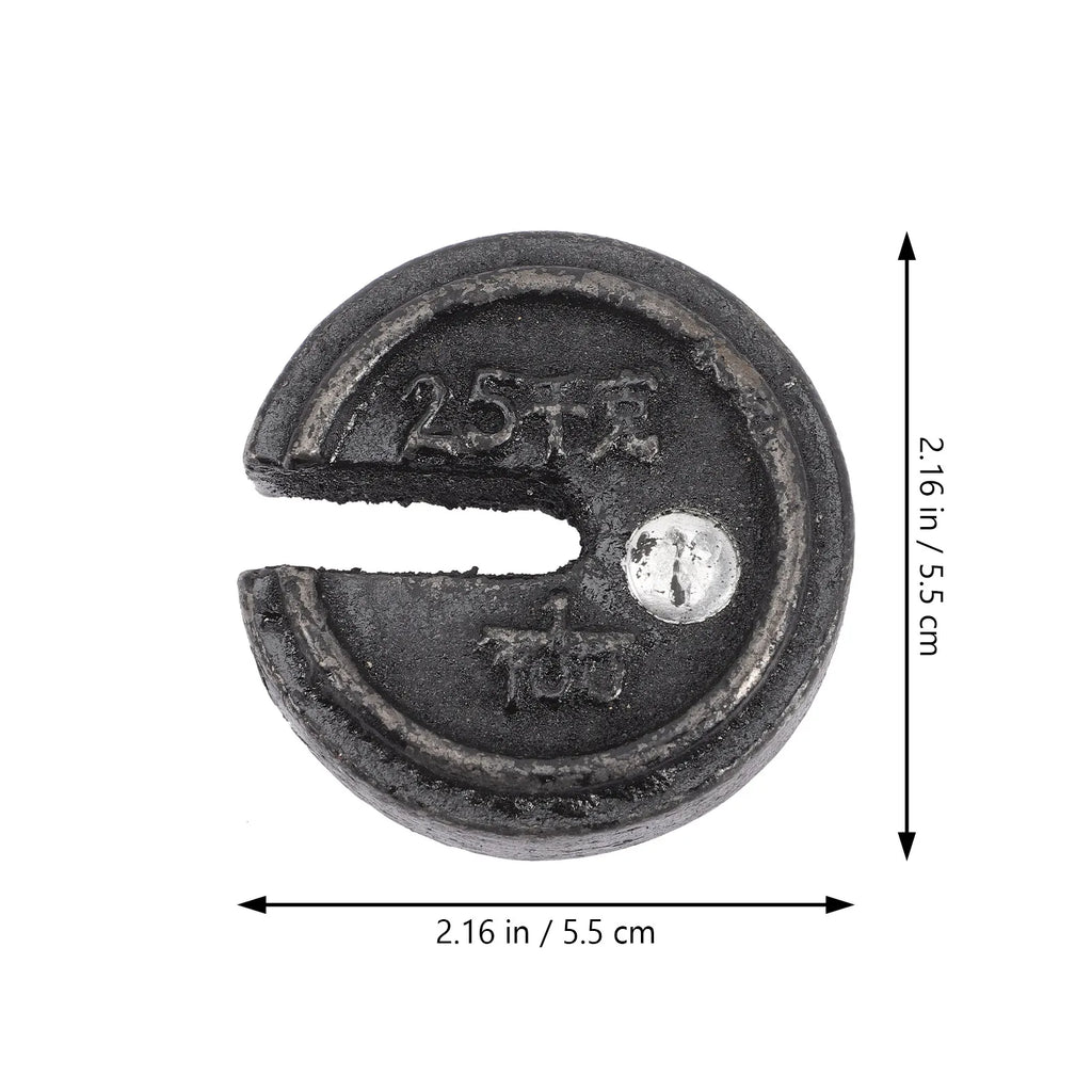 Cast Iron Scale Weight – Retro Chinese Balance Scale Replacement Iron Scale Weight PLUSH 5.5x5.5cm